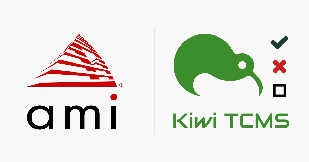 "AMI + Kiwi TCMS logos"