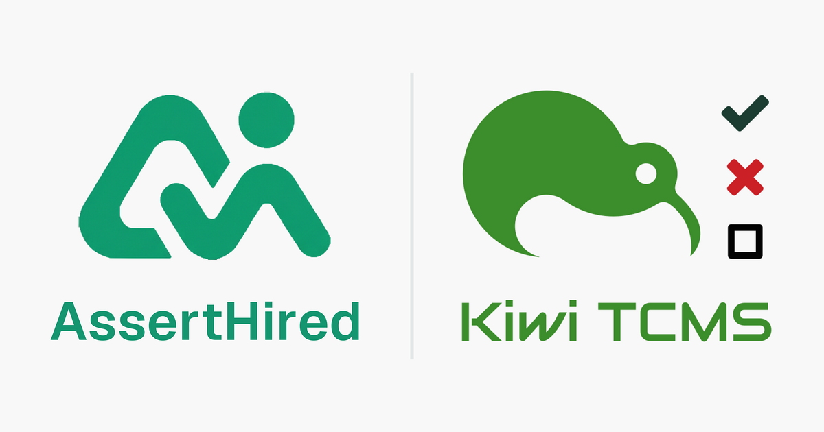 AssertHired + Kiwi TCMS logos "AssertHired + Kiwi TCMS logos"