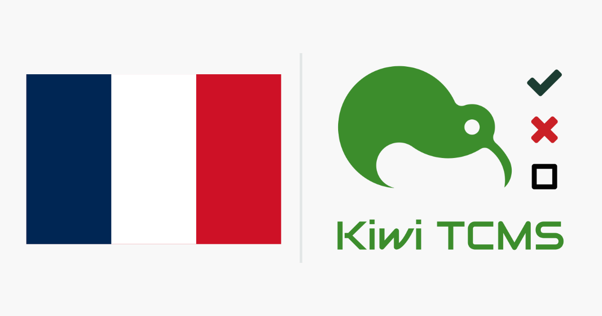 "French flag + Kiwi TCMS logo"