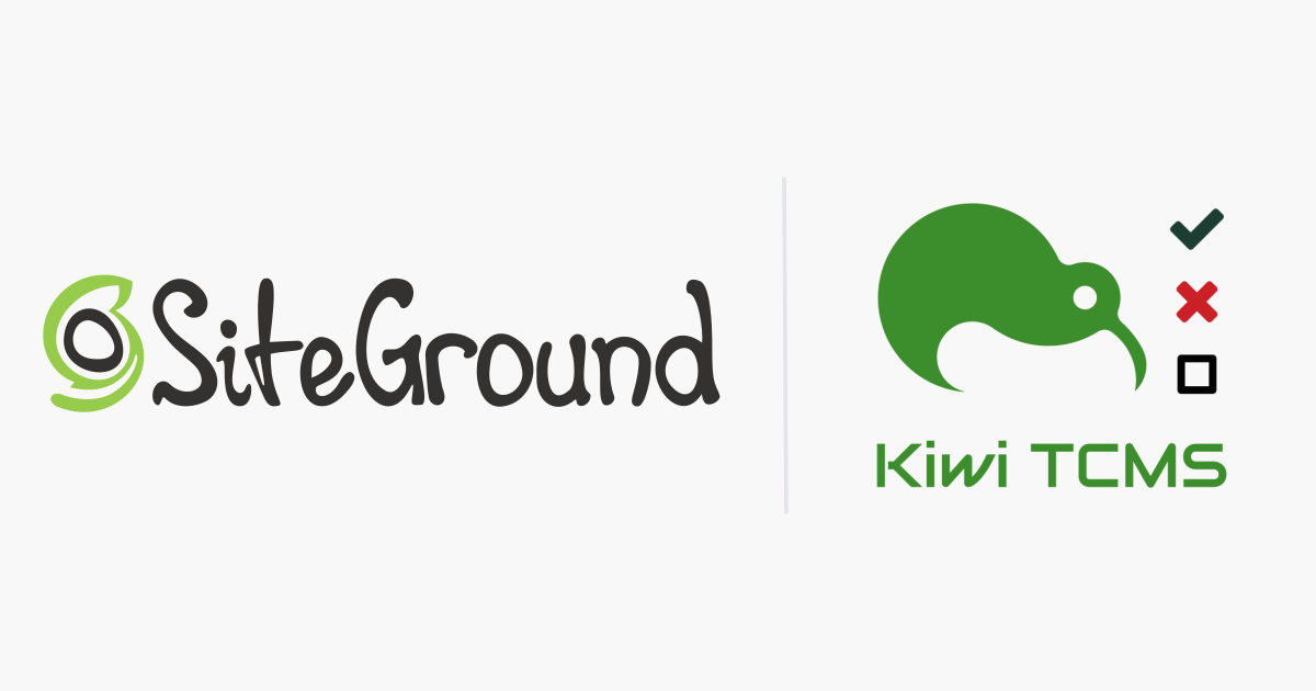 "SiteGround + Kiwi TCMS logos"