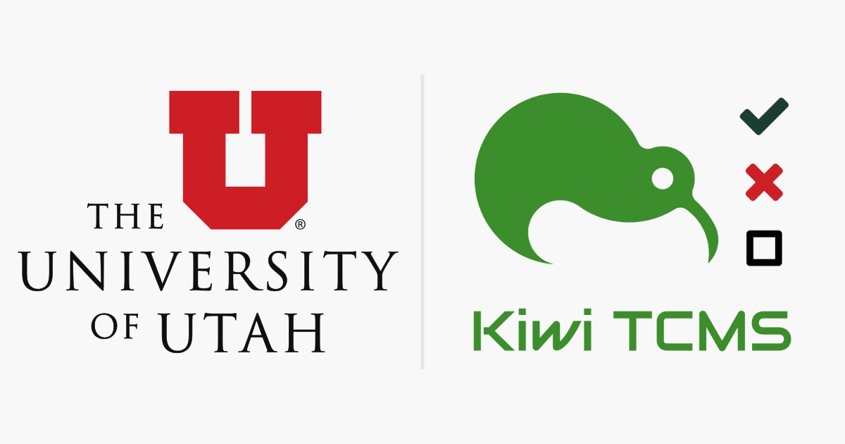 "University of Utah + Kiwi TCMS logos"