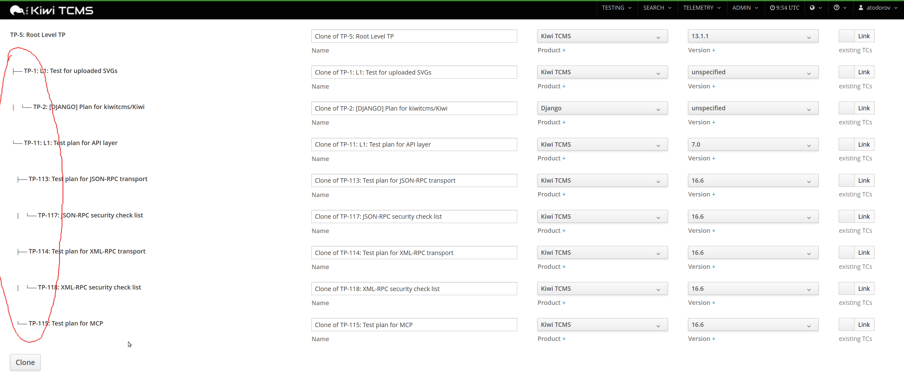 "Deep cloning a nested Test Plan tree"