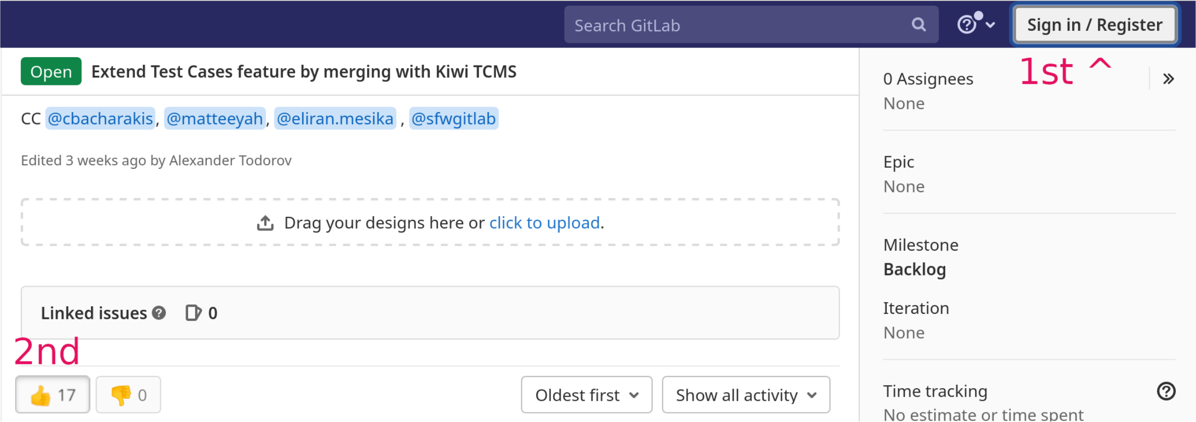 "GitLab steps"